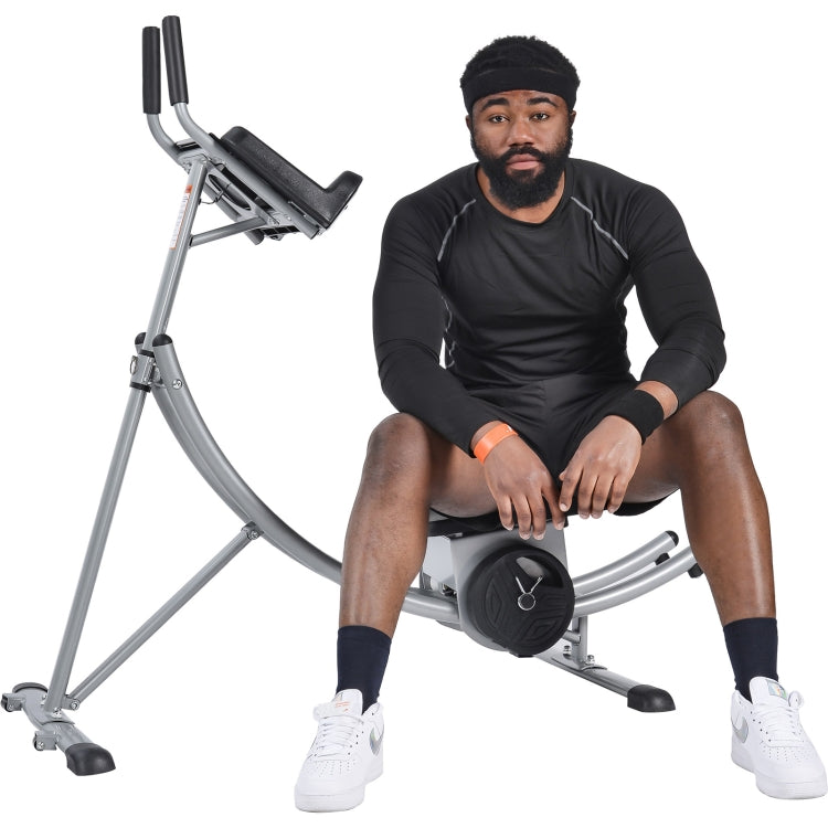[US Warehouse] Indoor Lazy Abdomen Machine with Adjustable Seat & Digital Counter & Weight Block, Bearable Weight: 350lbs