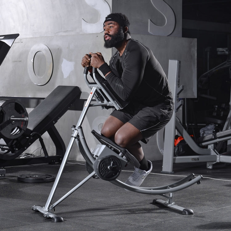 [US Warehouse] Indoor Lazy Abdomen Machine with Adjustable Seat & Digital Counter & Weight Block, Bearable Weight: 350lbs