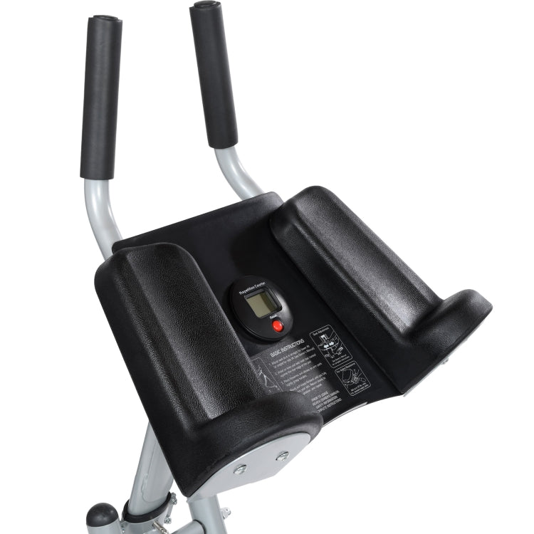 [US Warehouse] Indoor Lazy Abdomen Machine with Adjustable Seat & Digital Counter & Weight Block, Bearable Weight: 350lbs