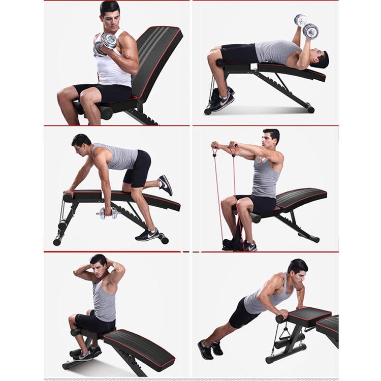 [US Warehouse] Household 7-speed Adjustable Multifunctional Sit-up Bench Abdominal Muscle Training Stool Weightlifting Bed