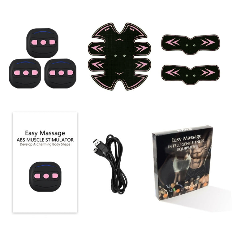 F81 Rechargeable Intelligent Shaping System EMS Body Toning Elecrode Kit Muscle Stimulator Home Fitness Training Gear