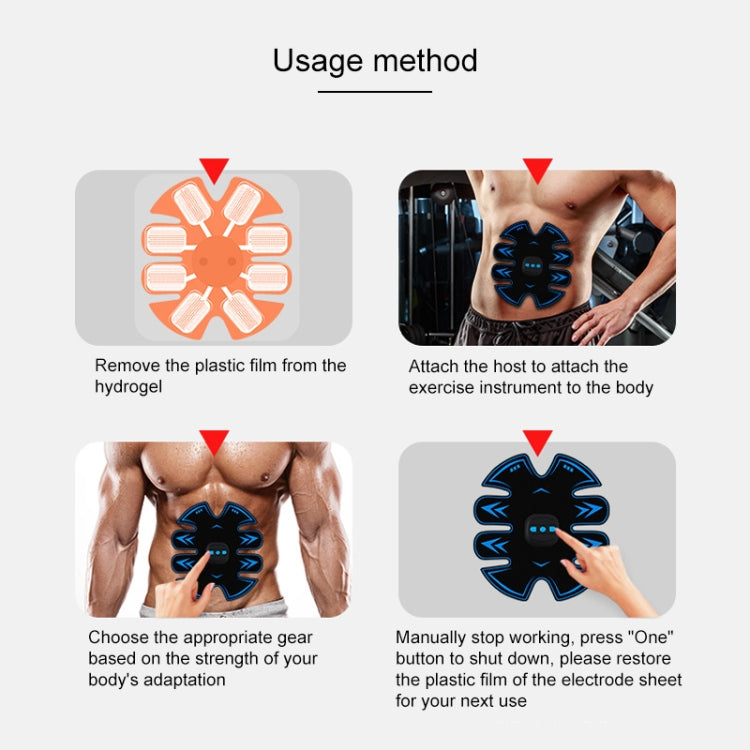 F81 Rechargeable Intelligent Shaping System EMS Body Toning Elecrode Kit Muscle Stimulator Home Fitness Training Gear