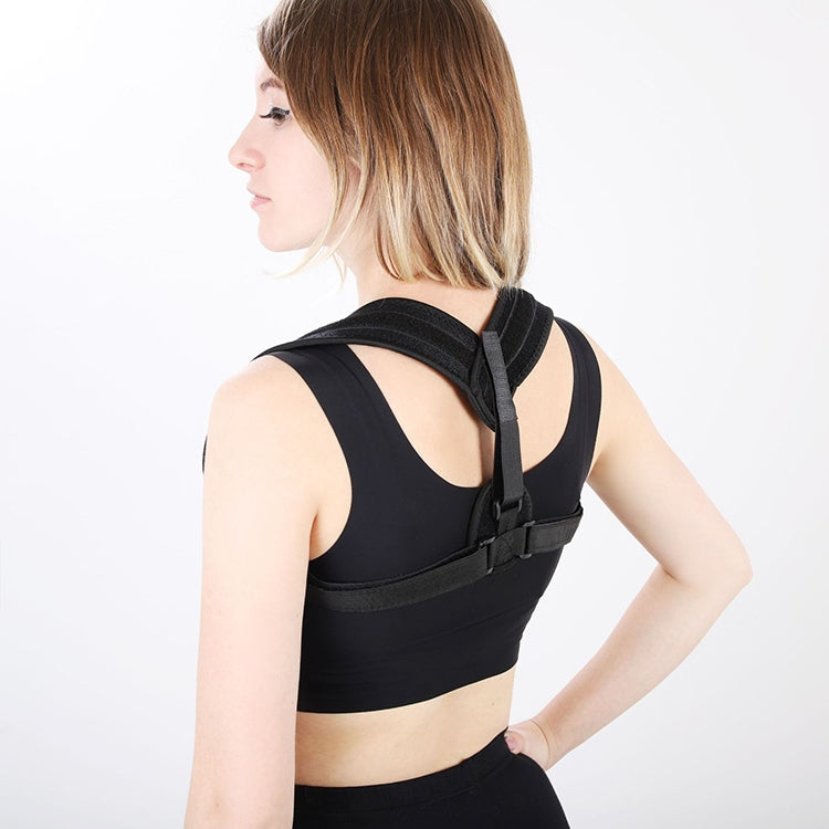 SMD-007 Adult Back Humpback Posture Correction Strap Fitness Shaping Correction Belt (Black)