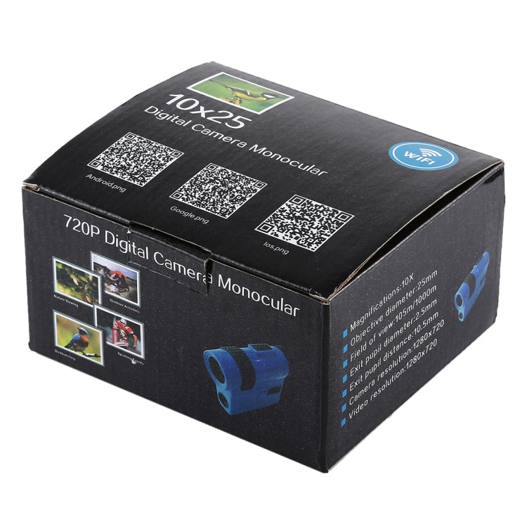 10X 720P Digital Camera USB Charge WiFi Monocular, Support TF Card (32GB Max)