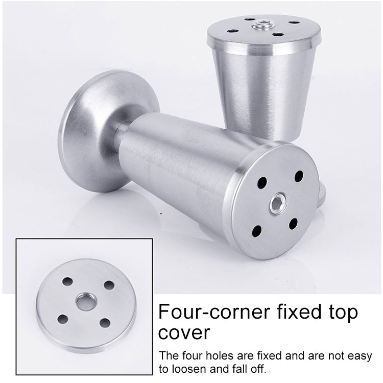 5 PCS Stainless Steel Thickened Adjustable Foot Cup Type Cupboard Foot, 80mm
