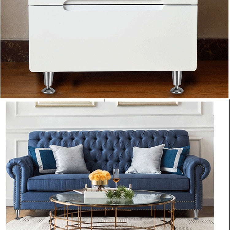 5 PCS Stainless Steel Thickened Adjustable Foot Cup Type Cupboard Foot, 80mm