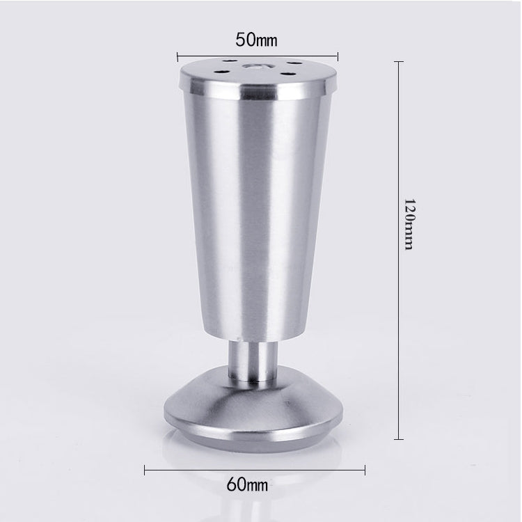 5 PCS Stainless Steel Thickened Adjustable Foot Cup Type Cupboard Foot, 120mm