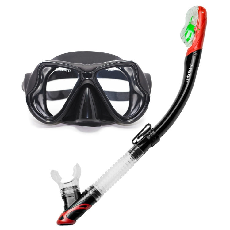 Yoogan Adult Full Dry Mask Breathing Tube Swimming Glass Diving Equipment Suit, Can Match Myopic Lens