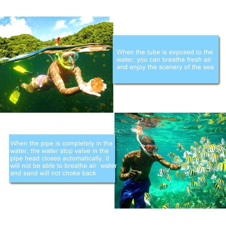 Yoogan Adult Full Dry Mask Breathing Tube Swimming Glass Diving Equipment Suit, Can Match Myopic Lens
