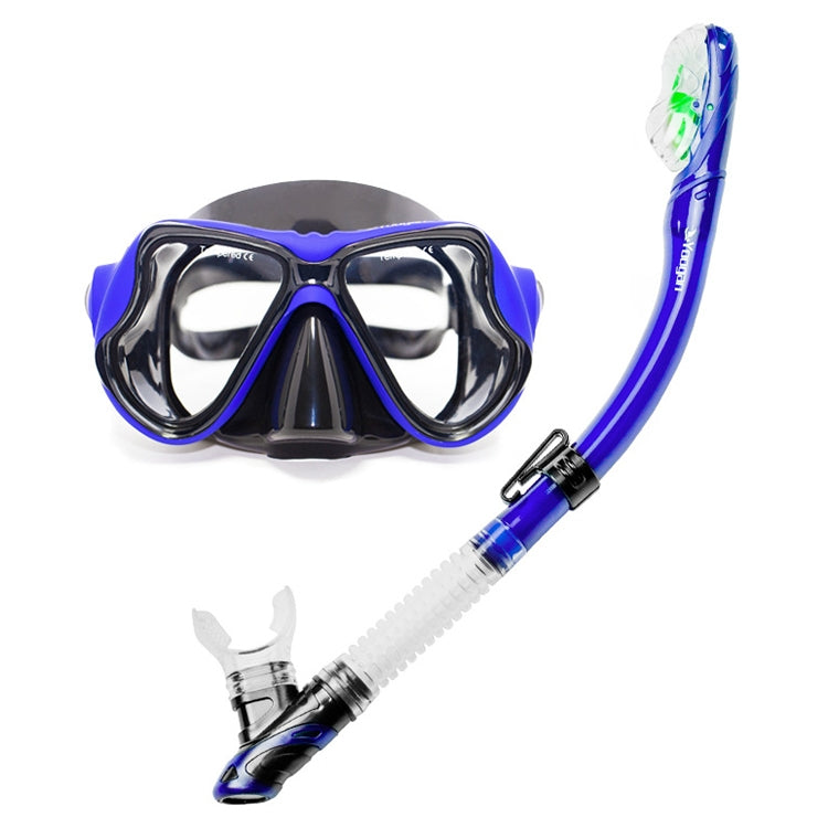 Yoogan Adult Full Dry Mask Breathing Tube Swimming Glass Diving Equipment Suit, Can Match Myopic Lens