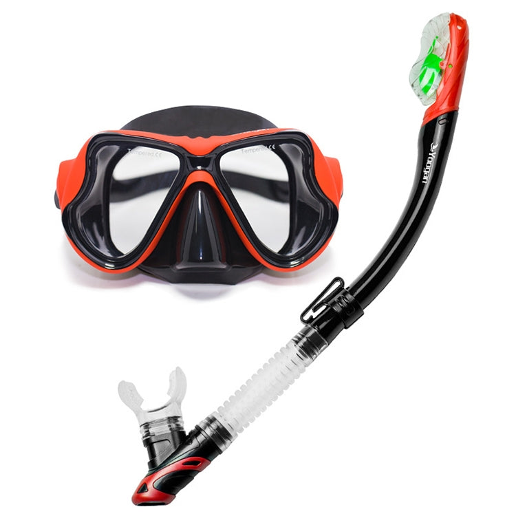 Yoogan Adult Full Dry Mask Breathing Tube Swimming Glass Diving Equipment Suit, Can Match Myopic Lens