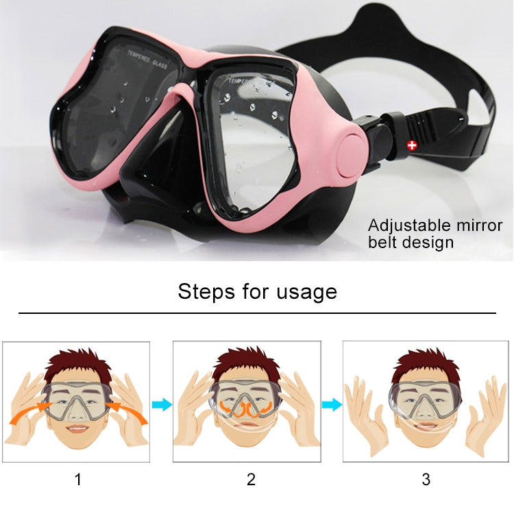 Yoogan Adult Full Dry Mask Breathing Tube Swimming Glass Diving Equipment Suit, Can Match Myopic Lens