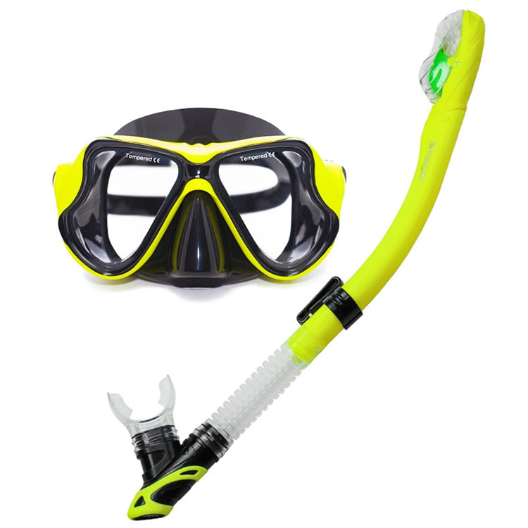 Yoogan Adult Full Dry Mask Breathing Tube Swimming Glass Diving Equipment Suit, Can Match Myopic Lens