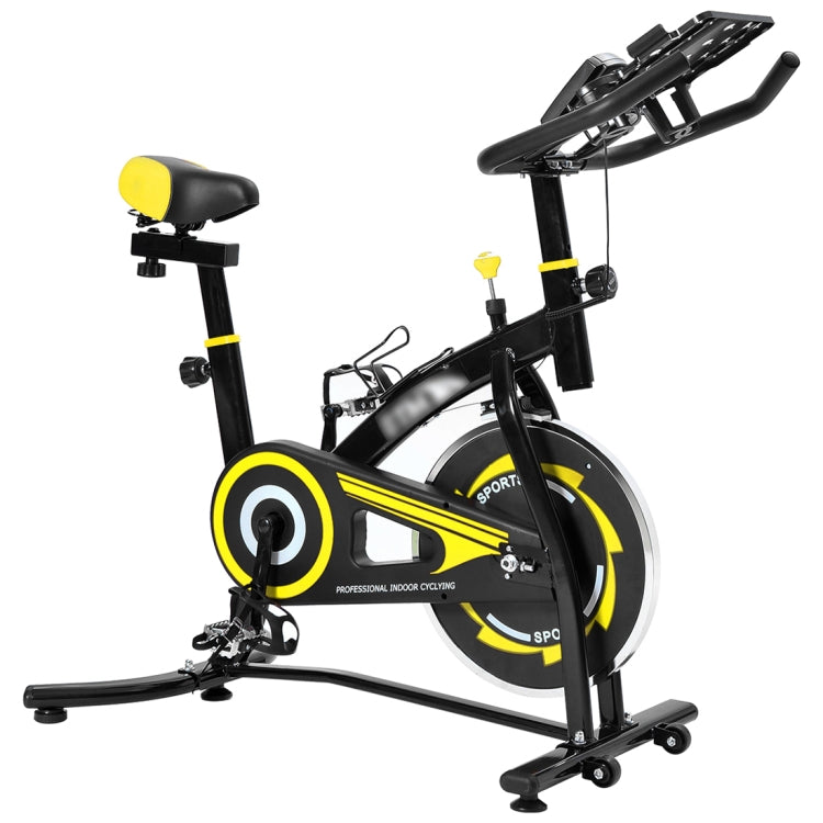 [JPN Warehouse] CYS280 Indoor Silent Spinning Bike Fitness Bicycle with Adjustable Seat / Handle & Beverage Holder & Mobile Phone / Tablet PC Holder & Mat & LCD Monitor