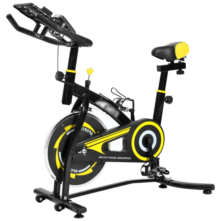 [JPN Warehouse] CYS280 Indoor Silent Spinning Bike Fitness Bicycle with Adjustable Seat / Handle & Beverage Holder & Mobile Phone / Tablet PC Holder & Mat & LCD Monitor