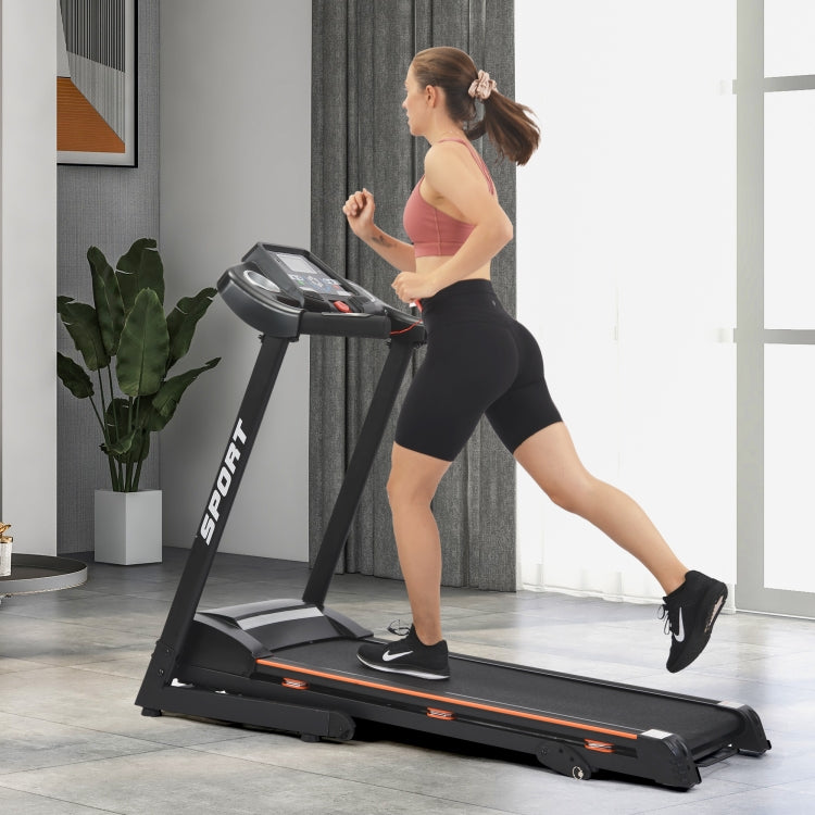 [US Warehouse] Folding Motorised LCD Running Machine Electric Treadmill