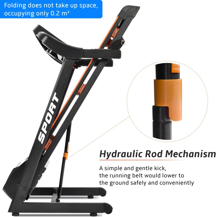 [US Warehouse] Folding Motorised LCD Running Machine Electric Treadmill