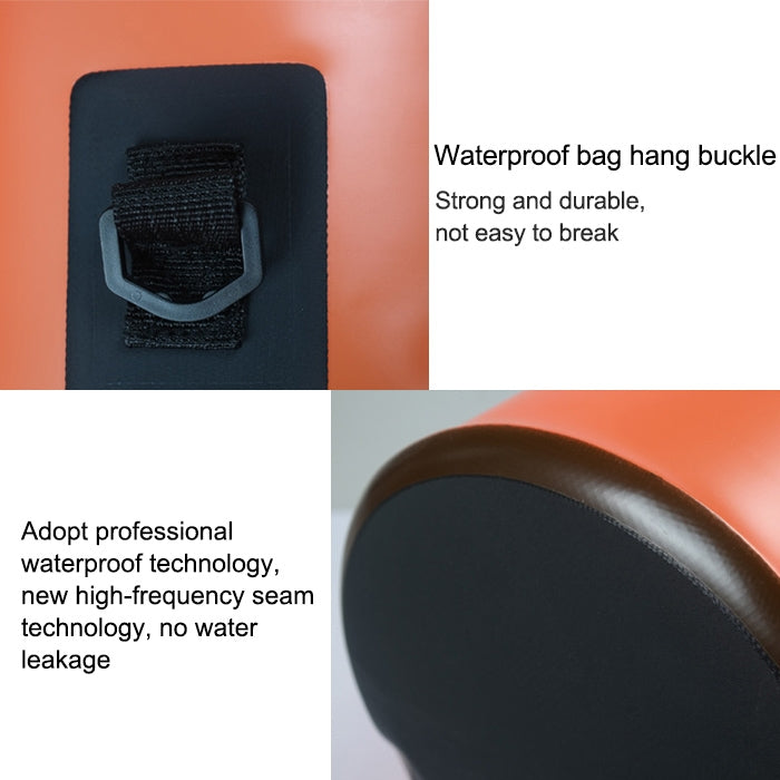 Outdoor Waterproof Single Shoulder Dry Bag Dry Sack PVC Barrel Bag, Capacity: 10L