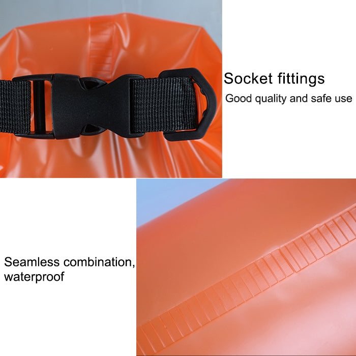 Outdoor Waterproof Single Shoulder Dry Bag Dry Sack PVC Barrel Bag, Capacity: 10L