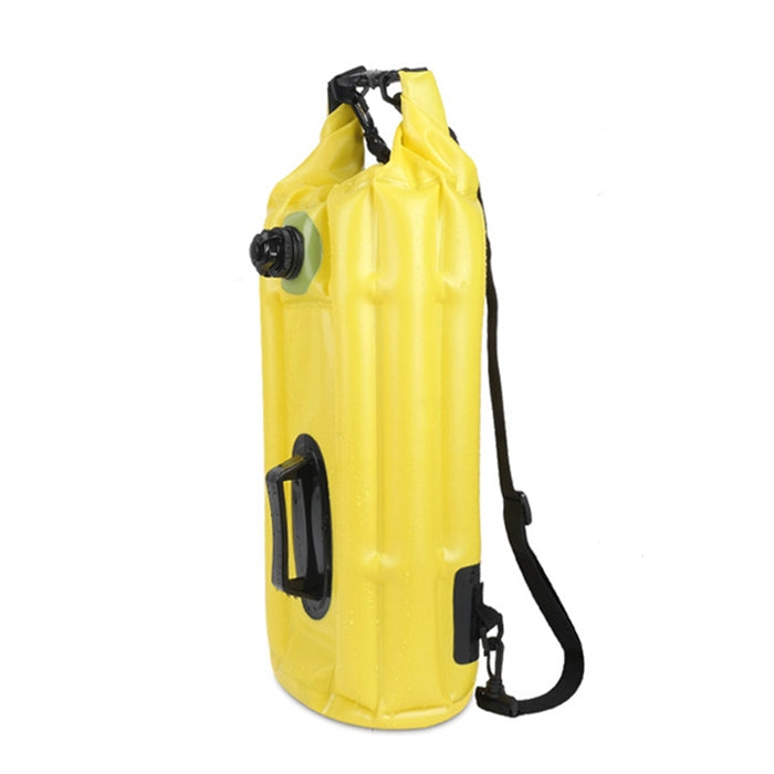 Outdoor Portable Waterproof Shoulder Bag Dry and Wet Separation Swimming Bag PVC Inflatable Bag, Capacity: 18L