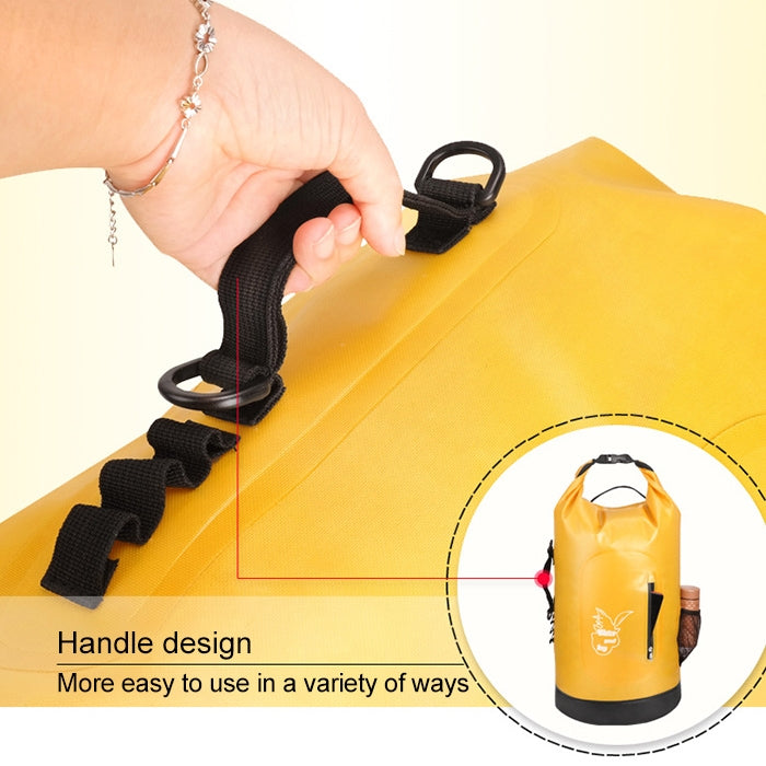 Outdoor Waterproof Dry Dual Shoulder Strap Bag Dry Sack Trekking Backpack