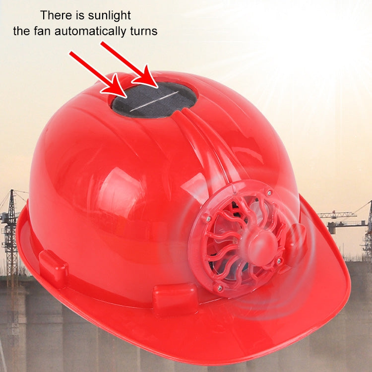 Solar Charging Safety Helmet with Fan Outdoor Hard Hat