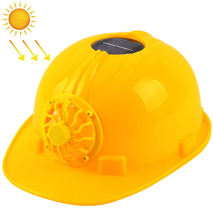 Solar Charging Safety Helmet with Fan Outdoor Hard Hat