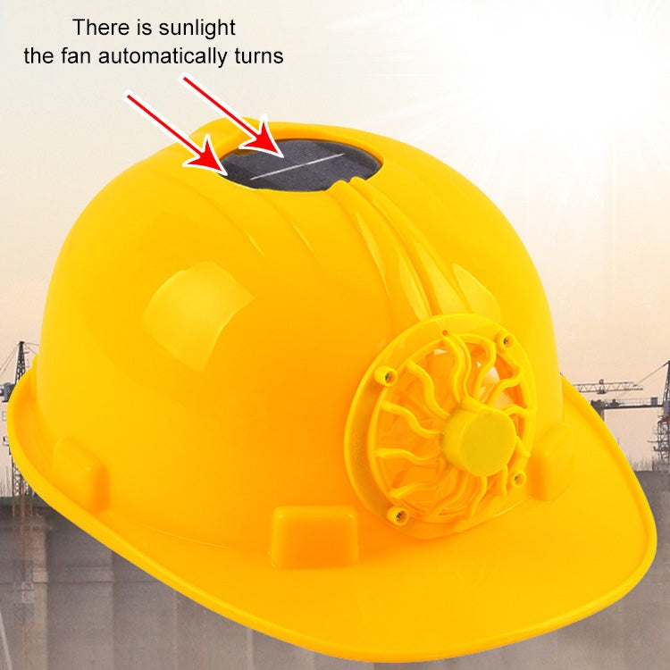 Solar Charging Safety Helmet with Fan Outdoor Hard Hat