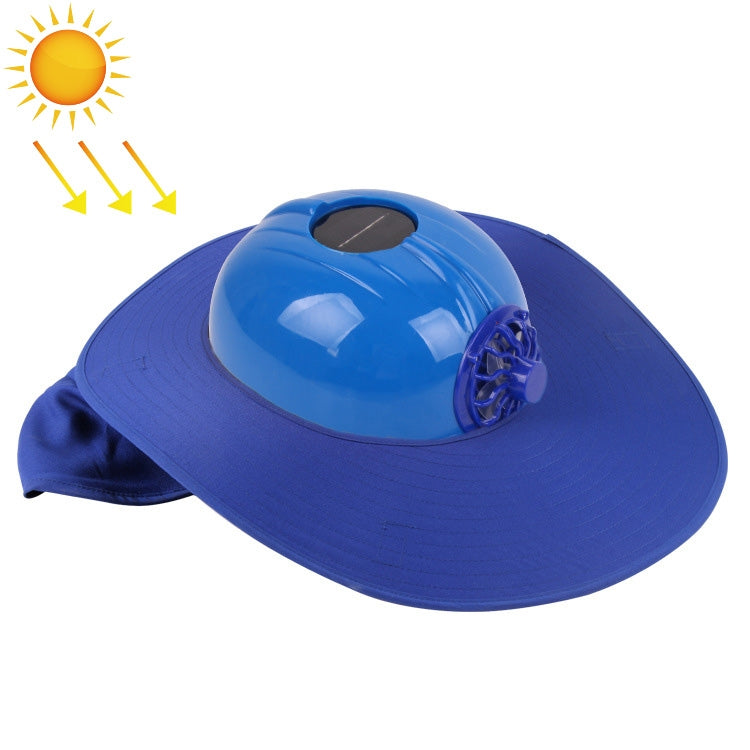 Solar Charging Safety Helmet with Fan & Sunshade Outdoor Hard Hat