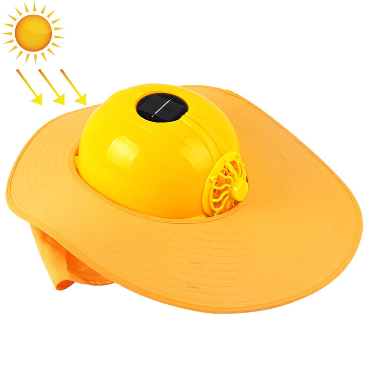 Solar Charging Safety Helmet with Fan & Sunshade Outdoor Hard Hat