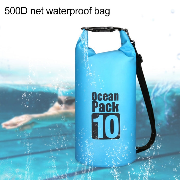 Outdoor Waterproof Double Shoulder Bag Dry Sack PVC Barrel Bag, Capacity: 20L