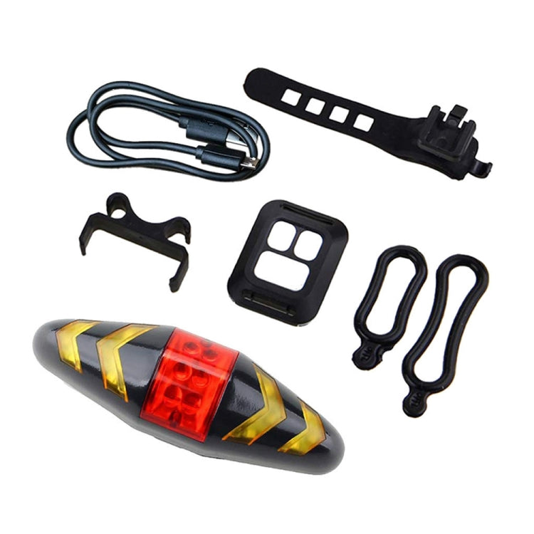 Bicycle Tail Light Intelligent Wireless Remote Control Turn Signal Warning Light, Battery Models