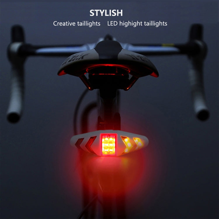 Bicycle Tail Light Intelligent Wireless Remote Control Turn Signal Warning Light, Battery Models