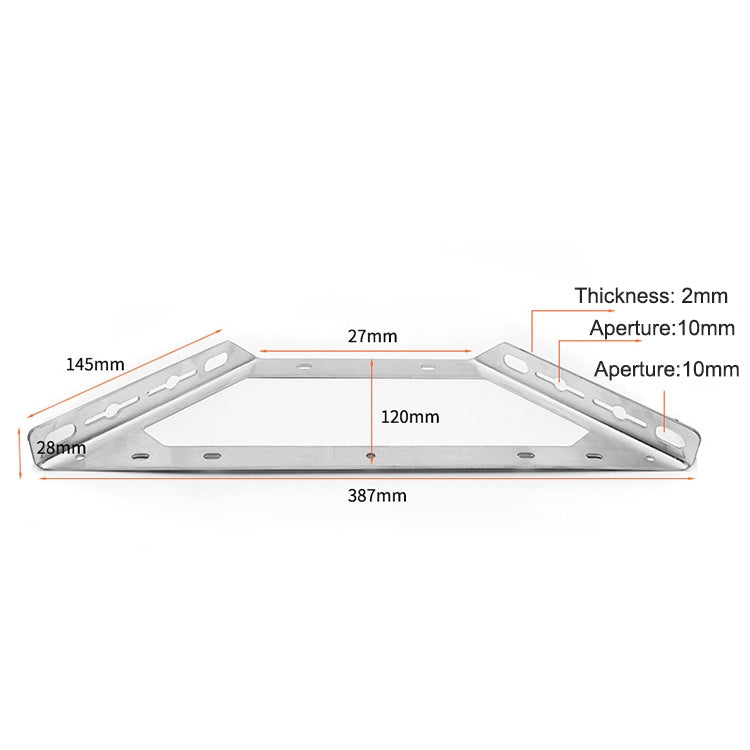 2 PCS Stainless Steel Multifunctional Angle Code 90 Degree Fixed Angle Iron, Specification: XL