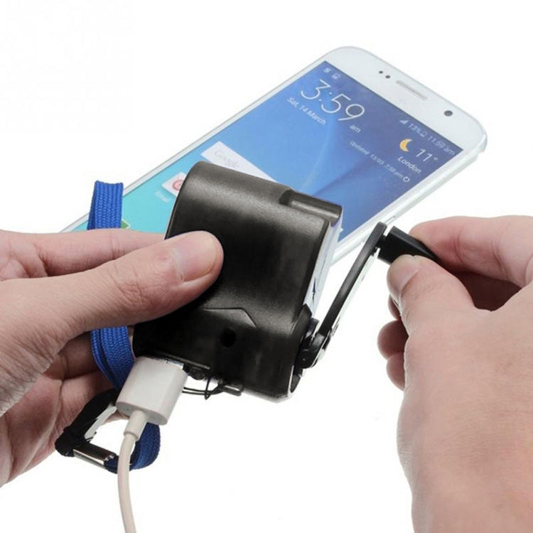 Outdoor Emergency Portable Hand Power Dynamo Hand Crank USB Charging Charger