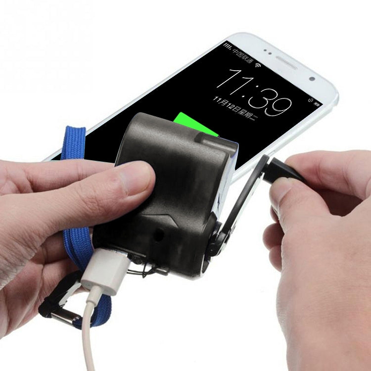 Outdoor Emergency Portable Hand Power Dynamo Hand Crank USB Charging Charger