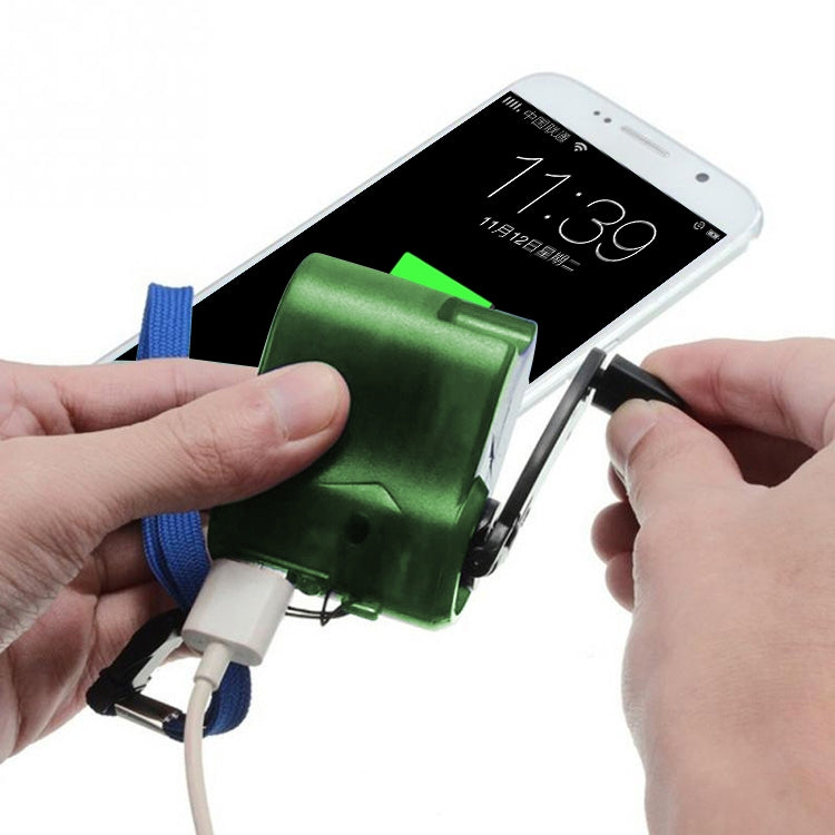 Outdoor Emergency Portable Hand Power Dynamo Hand Crank USB Charging Charger