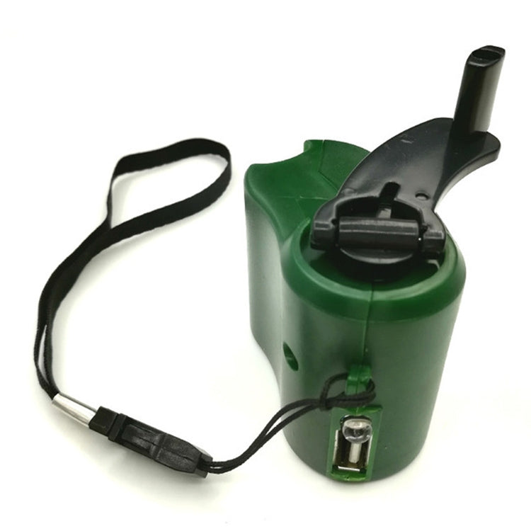 Outdoor Emergency Portable Hand Power Dynamo Hand Crank USB Charging Charger