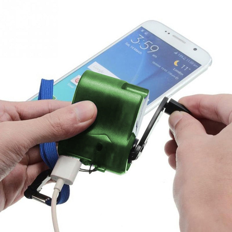 Outdoor Emergency Portable Hand Power Dynamo Hand Crank USB Charging Charger