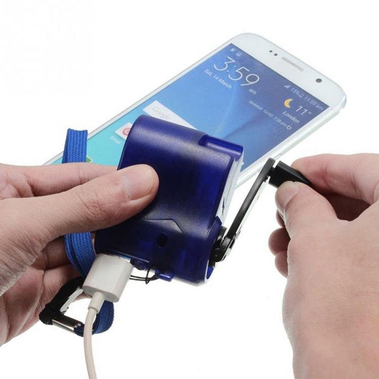 Outdoor Emergency Portable Hand Power Dynamo Hand Crank USB Charging Charger