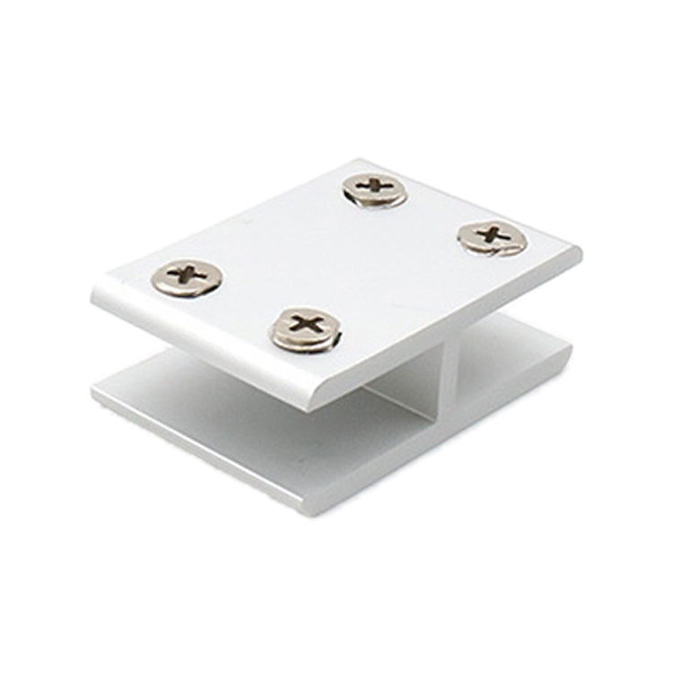 5 PCS Aluminum Alloy Glass Combination Clamp Cabinet Partition Fixing Clip, 180 degrees Cliped 8-10mm