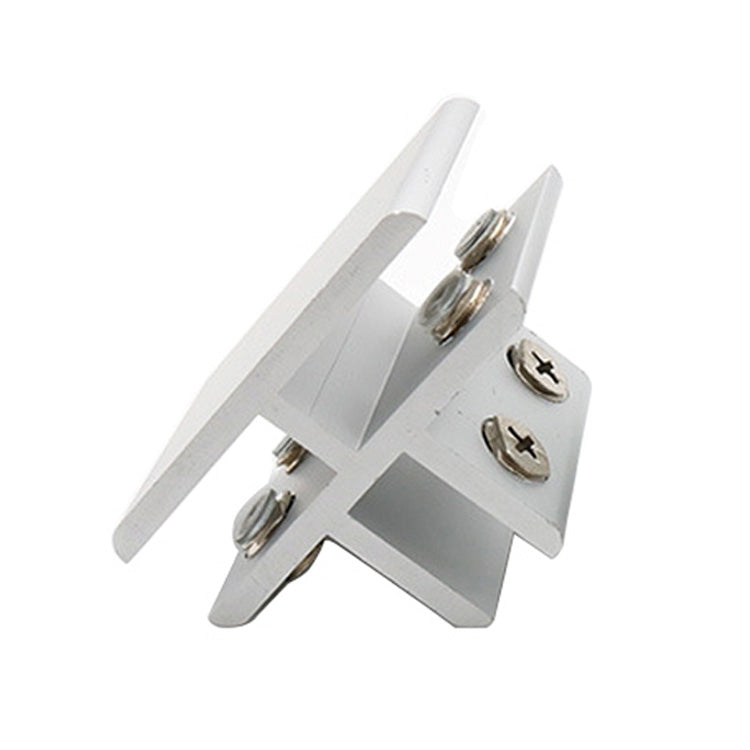 3 PCS Aluminum Alloy Glass Combination Clamp Cabinet Partition Fixing Clip, T-type Cliped 10-12mm