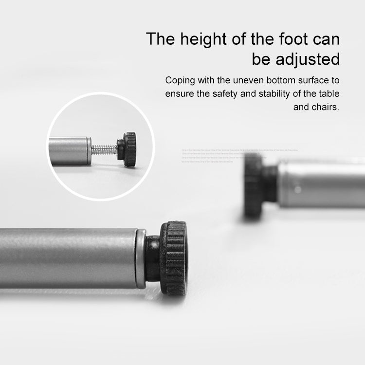 50 PCS M8 50mm Adjustable Support Plastic Chassis Metal Screw Furniture Mat (15mm)