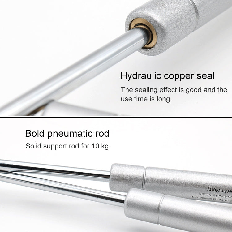 5 PCS Rubber Head Cabinet Gas Holder Hydraulic Rod Buffer Telescopic Strut, 10 inch 100N (10kg)