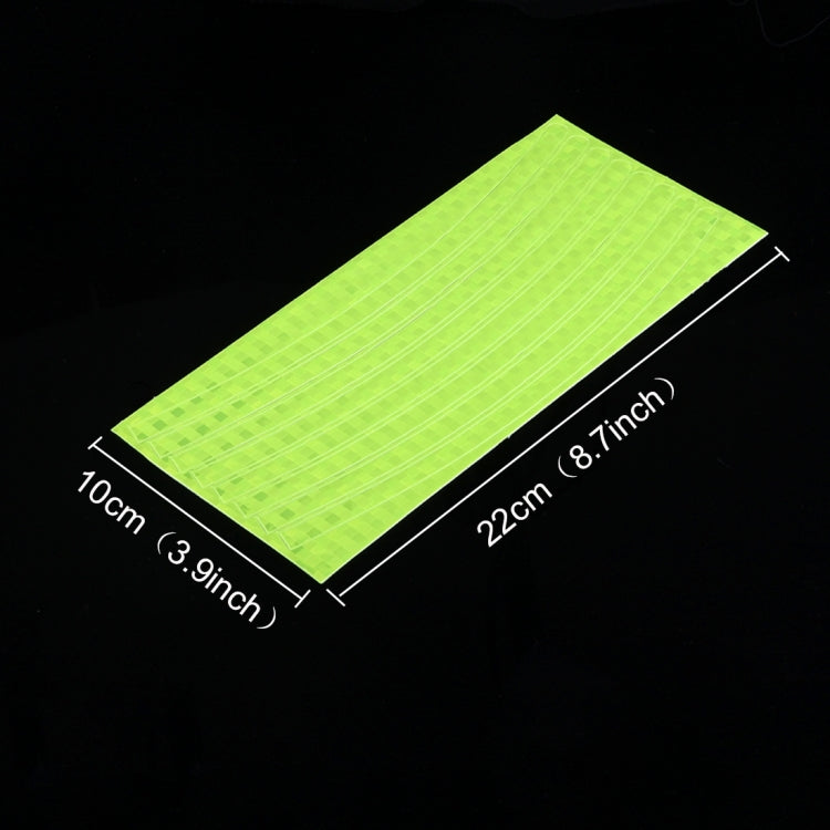OQSPORT 10 PCS Fluorescent MTB Bike Sticker Bicycle Wheel Rim Reflective Stickers, Random Color Delivery