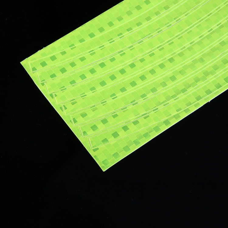 OQSPORT 10 PCS Fluorescent MTB Bike Sticker Bicycle Wheel Rim Reflective Stickers, Random Color Delivery