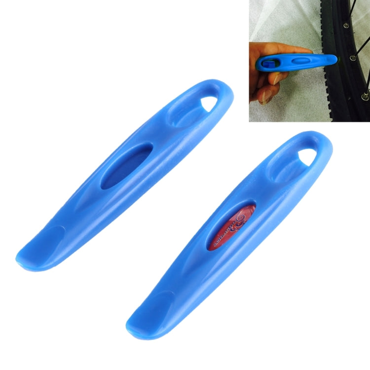 OQSPORT 2 PCS Super Hard PC Material Bicycle Repair Tool Bike Tire Pry Bar (Blue)