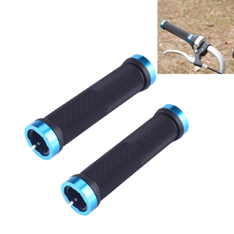 OQSPORT 2 PCS Bike Hand Grips Bilateral Lock Straight Barrel MTB Bicycle Anti-slip Handlebar Grips