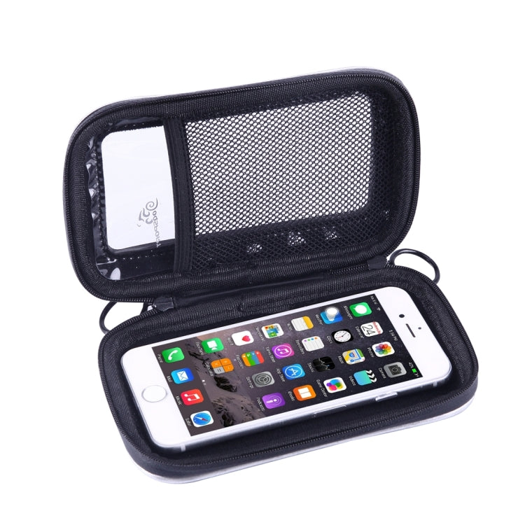 OQSPORT Universal Waterproof Bicycle Mobile Phone Bag with Mount Holder & hook and loop fastener Strap for iPhone 7, iPhone 6 & 6s, Samsung, HTC, Sony and other 4.7 inch Following Mobile Phones(Black)