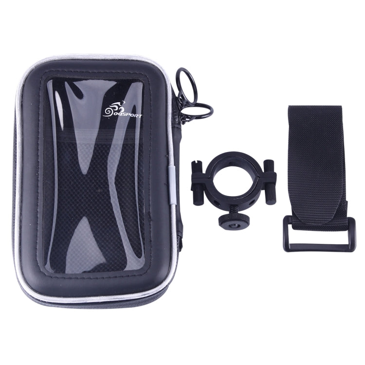 OQSPORT Universal Waterproof Bicycle Mobile Phone Bag with Mount Holder & hook and loop fastener Strap for iPhone 7, iPhone 6 & 6s, Samsung, HTC, Sony and other 4.7 inch Following Mobile Phones(Black)